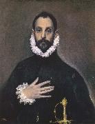 El Greco, Nobleman with his Hand on his chest